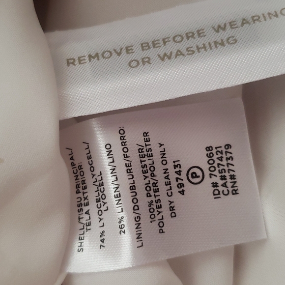 Ann Taylor Linen Blend Wrap Dress - Picture 14 of 14